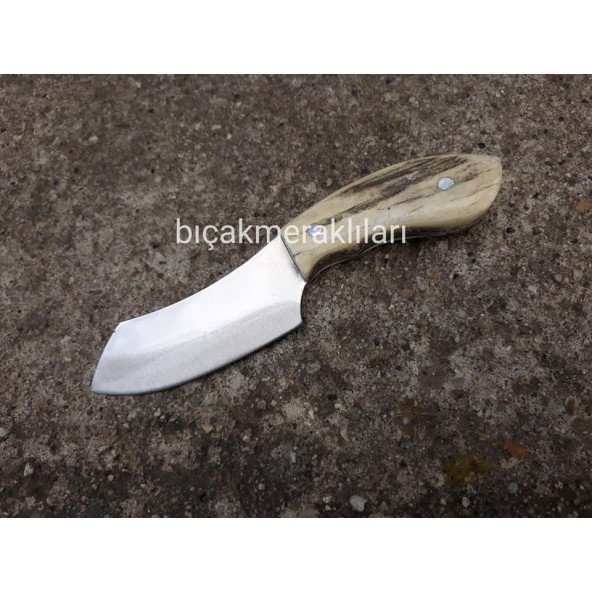 El İşçiliği Küçük Av Bıçağı 16cm-Geyik Boynuzu Sap - 2