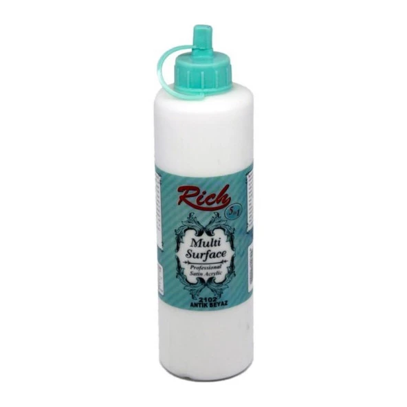 Rıch Akrilik Boya Multi Surface 500 CC Antik Beyaz 500-2102