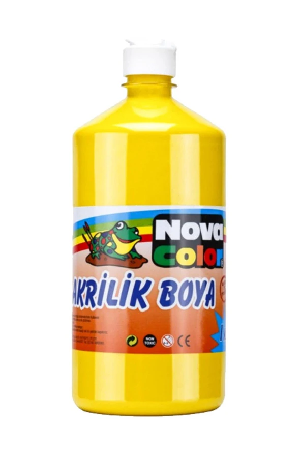 Nova Color Akrilik Boya 1 KG Sarı NC-221