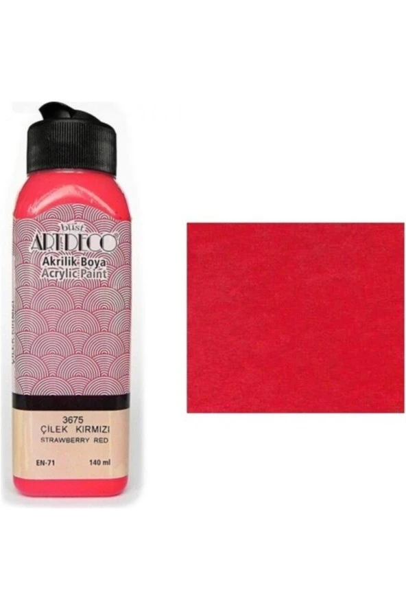 Artdeco Akrilik Boya 140 ML Çilek Kırmızı 070R-3675