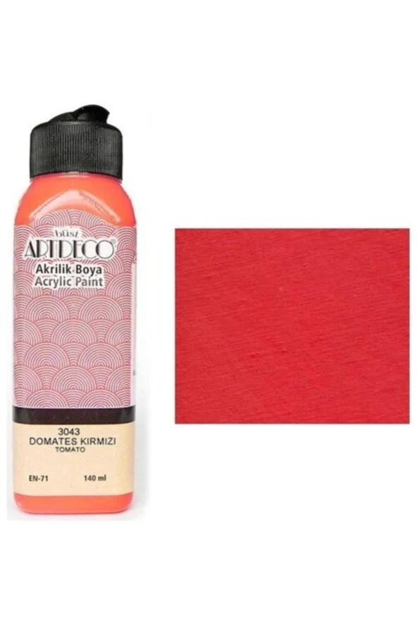 Artdeco Akrilik Boya 140 ML Domates Kırmızı 070R-3043