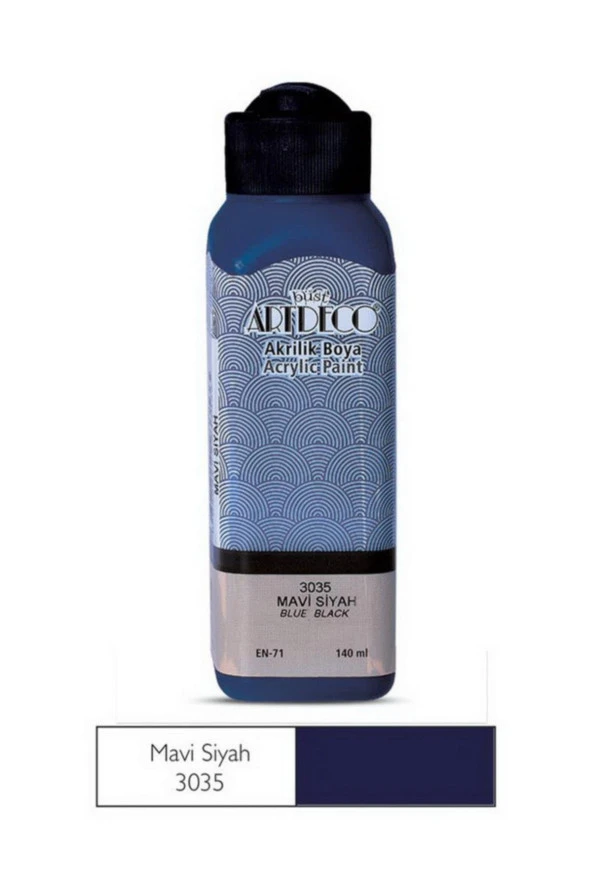 Artdeco Akrilik Boya 140 ML Mavi Siyah 070R-3035