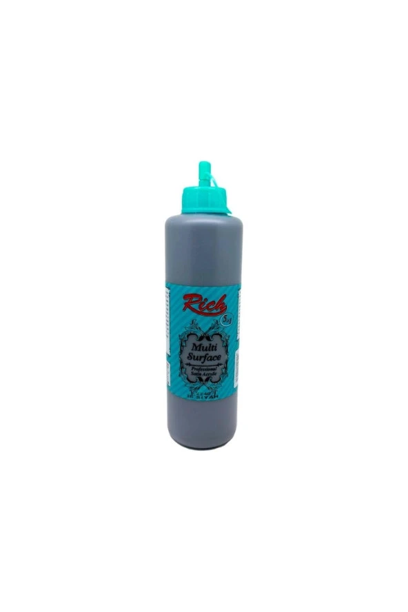 Rıch Akrilik Boya Multi Surface 500 CC İs Siyah 500-2240