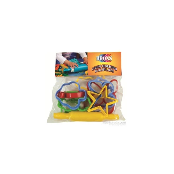 Brons Oyun Hamuru Büyük Şekiller Kalıp Seti BR-474