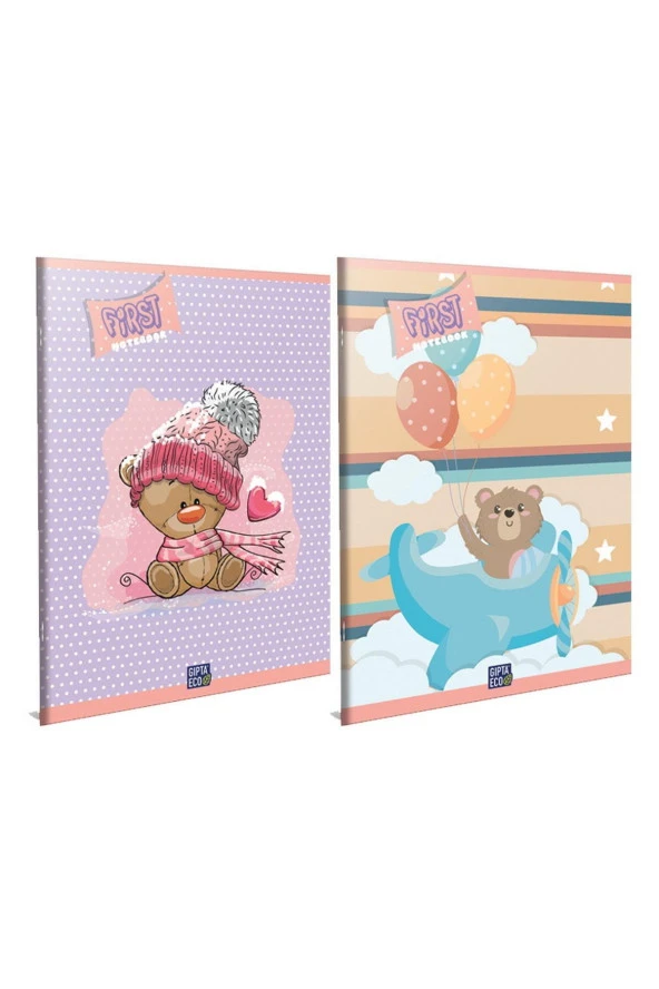 Gıpta Fırst Tel Dikiş Karton Kapak Defter A4 40 YP Kareli 5021
