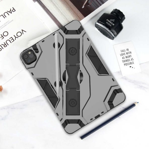 Ceponya Apple iPad Pro 11 2020 Defens Tablet Silikon Kılıf - 10