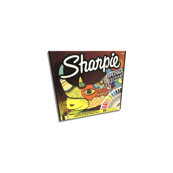 Sharpie Fine Permanent Markör 20 Li Gergedan
