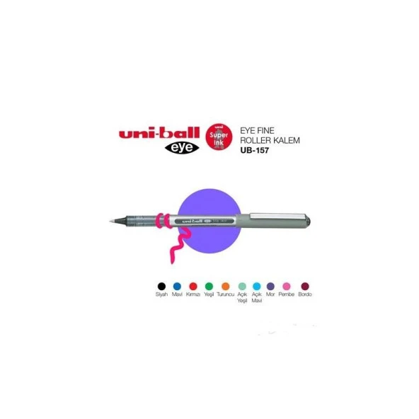 Uni-Ball Roller Kalem Eye Fine Bilye Uç 0.7 MM Pembe UB-157