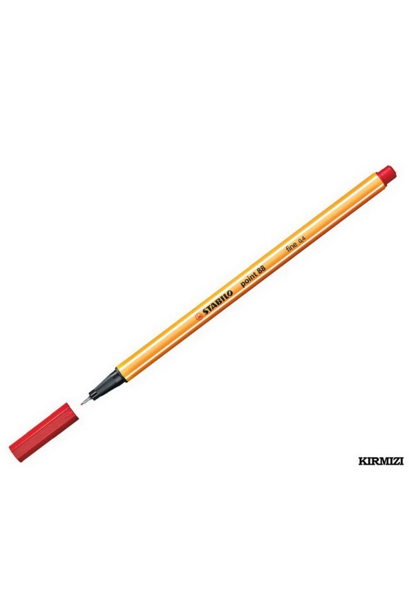 Stabilo Keçe Uçlu İnce Kalem 88 Point 0.4 MM Kırmızı 88/40 ürün görseli