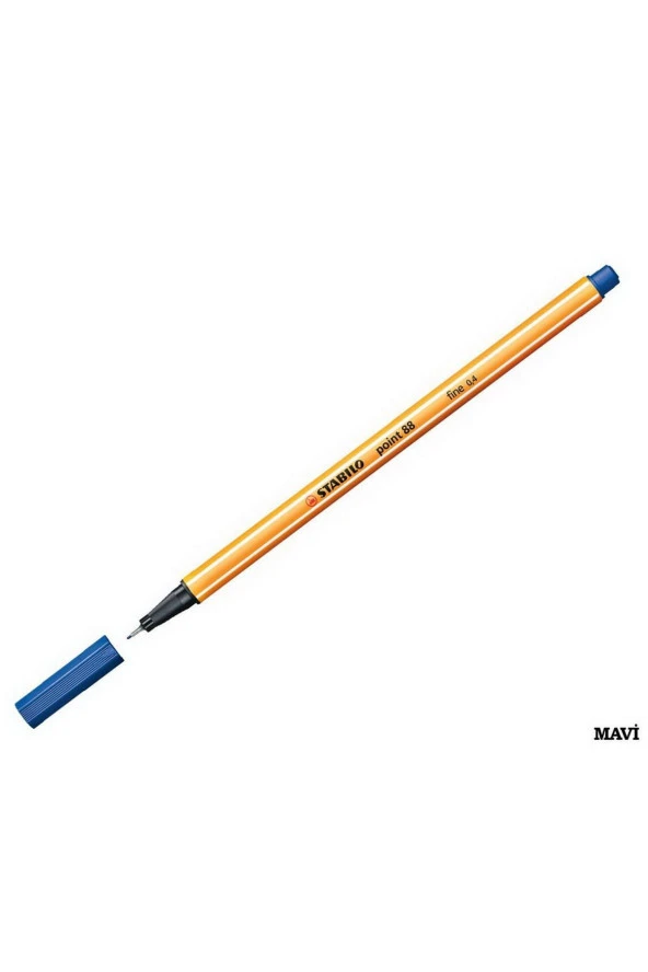 Stabilo Keçe Uçlu İnce Kalem 88 Point 0.4 MM Mavi 88/41