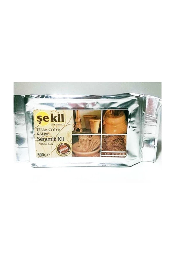 Şekil Seramik Hamuru Terracotta 500 GR Kahverengi VK500KHV
