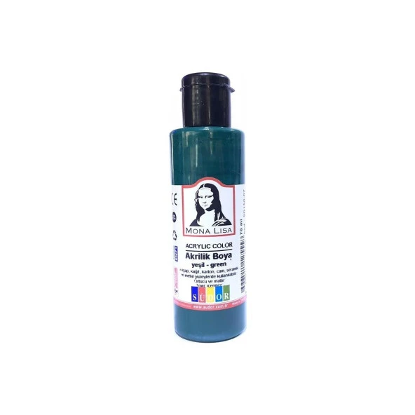 Monalisa Akrilik Boya 100 ML Koyu Yeşil Akrilik Boya (1 Adet)