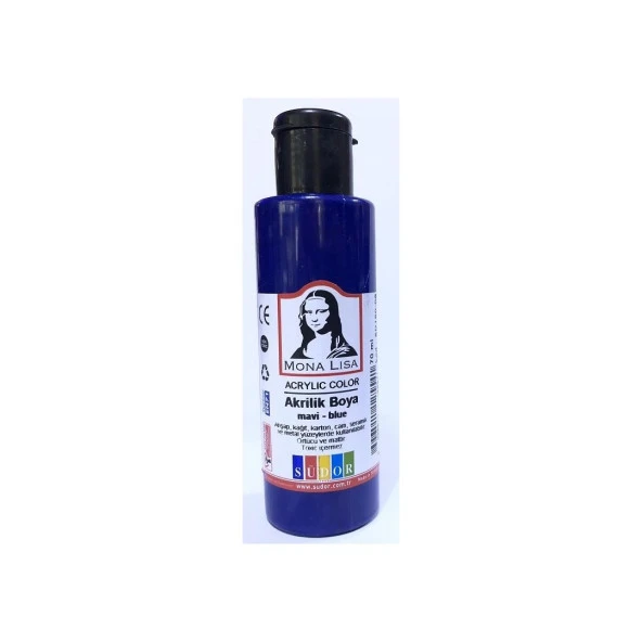 Monalisa Akrilik Boya 100 ML Prusya Mavi Akrilik Boya (1 Adet)