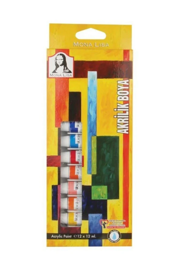 Südor Akrilik Boya Monalisa Tüp 12 Lİ 12 ML SD125