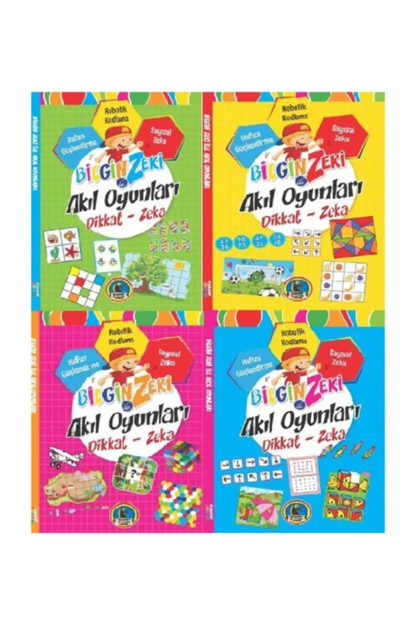 4E Bilgin Zeki İle Akıl Oyunları 4 Lü Seri Karatay
