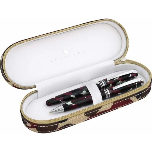 Steel Pen Takım Kalem Dolma+Tükenmez Kamuflaj Serisi 0029DT ürün görseli 1