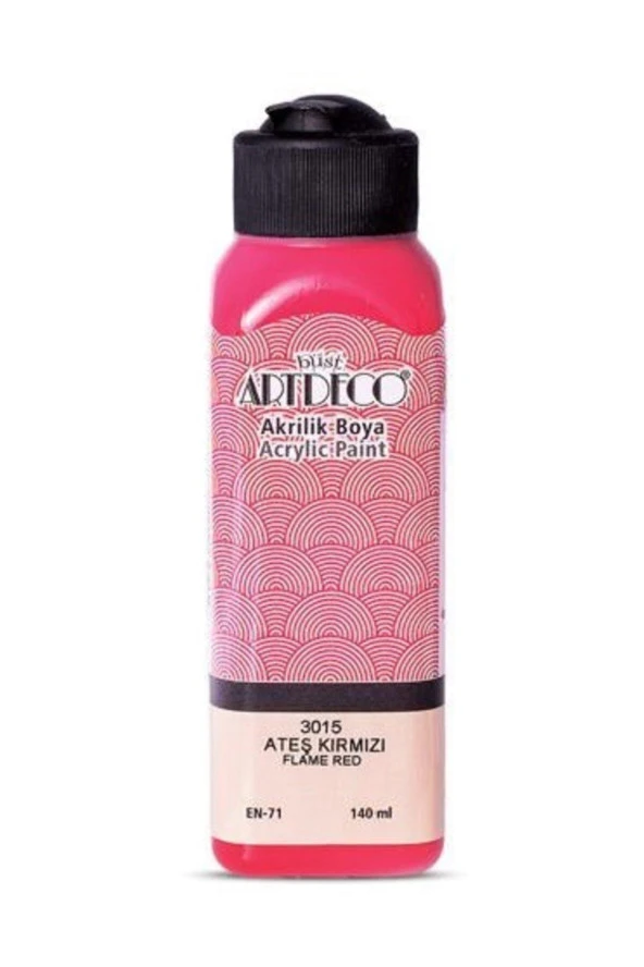 Artdeco Akrilik Boya 140 ML Ateş Kırmızı 070R-3015 - 1