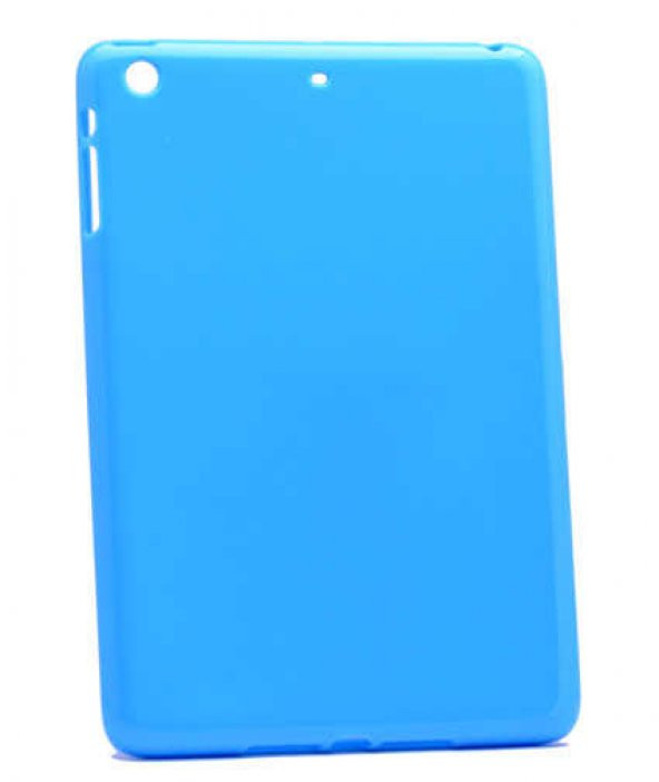 Apple iPad 6 Air 2 Kılıf Zore Tablet Süper Silikon Kapak Renk Mavi