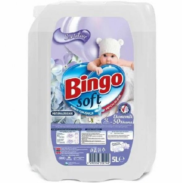 Bingo Soft Yumuşatıcı 5 L Sensitive