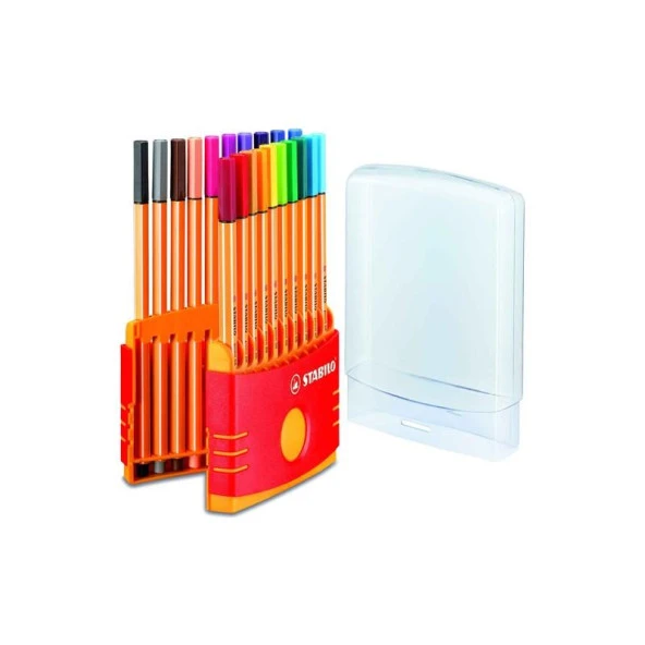 Stabilo Keçe Uçlu İnce Kalem 88 Point 0.4 MM Karışık Renk 20 Lİ Colorparade 8820-03