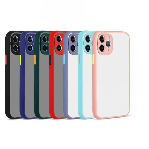 Apple iPhone 11 Pro Kılıf Kamera Korumalı Mat Sert Lüx Rubber - 2