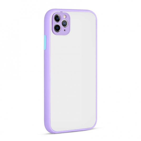 Apple iPhone 11 Pro Max Kılıf Kamera Korumalı Mat Sert Lüx Rubber - 5