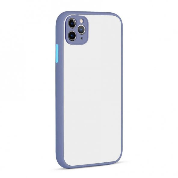 Apple iPhone 11 Pro Max Kılıf Kamera Korumalı Mat Sert Lüx Rubber - 7