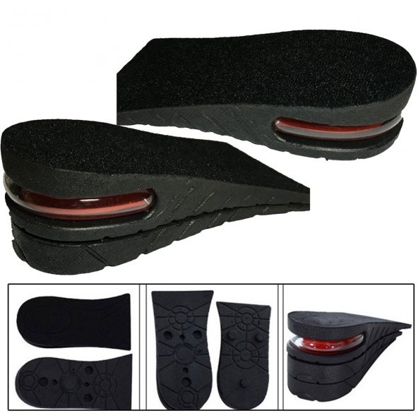 Hava Yastıklı Boy Uzatıcı Tabanlık 5cm Gizli Topuk Yükseltici - 4