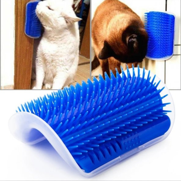 Kedi Kaşınma Aparatı Tüy Toplayıcı Tarak Duvar Köşe Kaşınma Otlu - 7