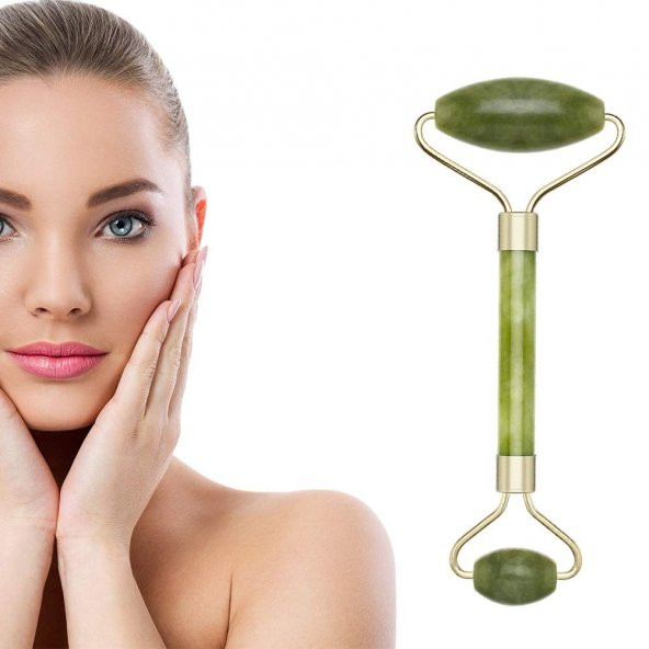 Jade Facial Roller Yeşim Taşlı Masaj Yüz Aleti - 2