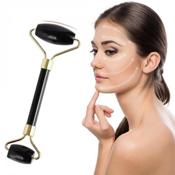 Jade Facial Roller Yeşim Taşlı Masaj Yüz Aleti - 7