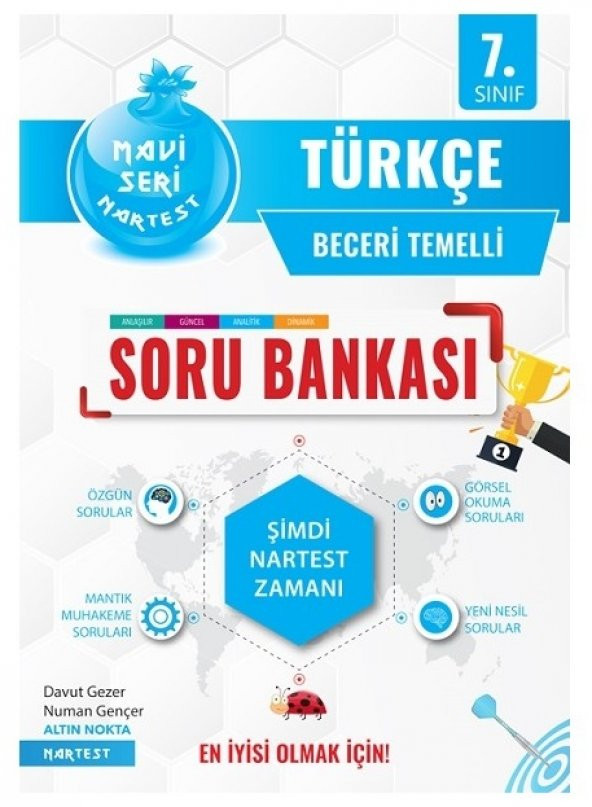 Nartest Yayınları 7. Sınıf Mavi Seri Türkçe Soru Bankası