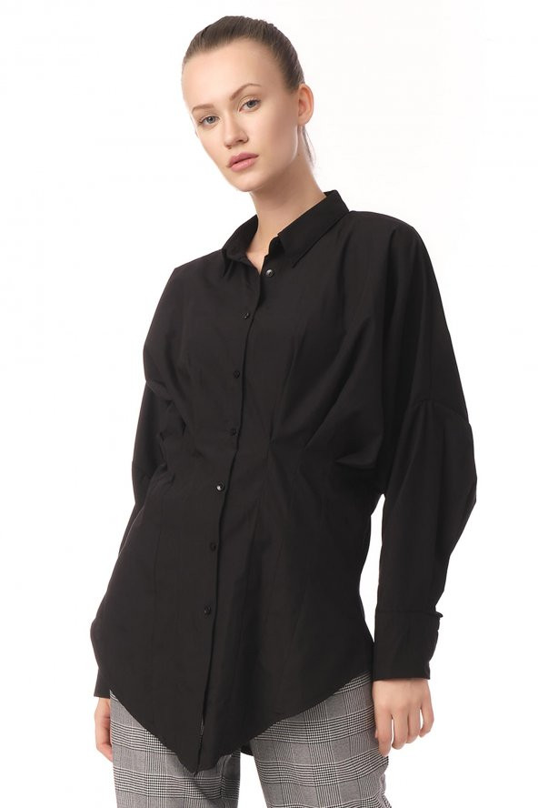 Salaş Kesim Pensli Kadın Gömlek - 2