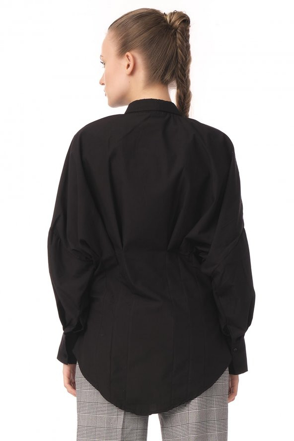 Salaş Kesim Pensli Kadın Gömlek - 5