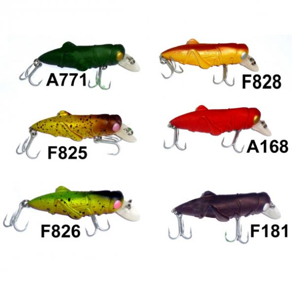 FS150 Çekirge Sahte Yem 4.7 cm Renk: A168 - 1