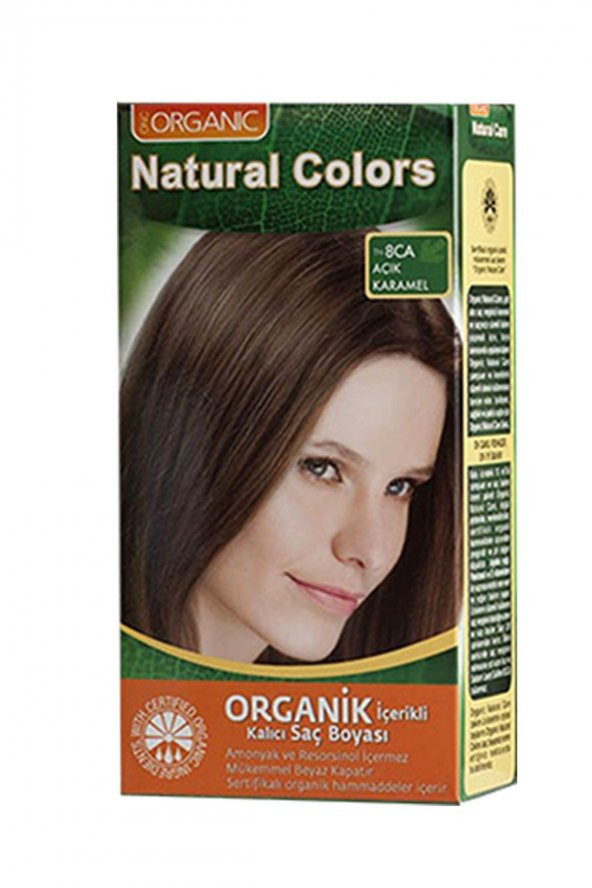 Organıc Natural Colors Saç Boyası  8ca Açık Karamel