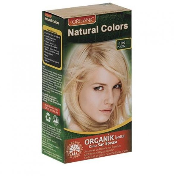 Organıc Natural Colors Saç Boyası 10n Platin