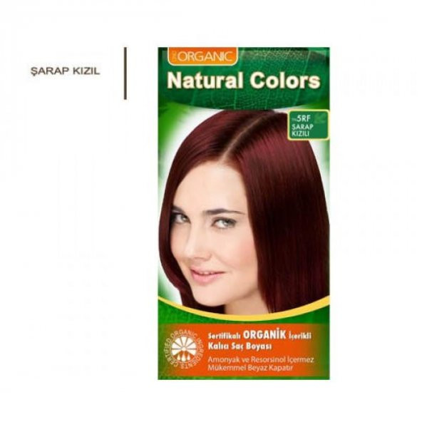 Organıc Natural Colors Saç Boyası  5rf Şarap Kızılı