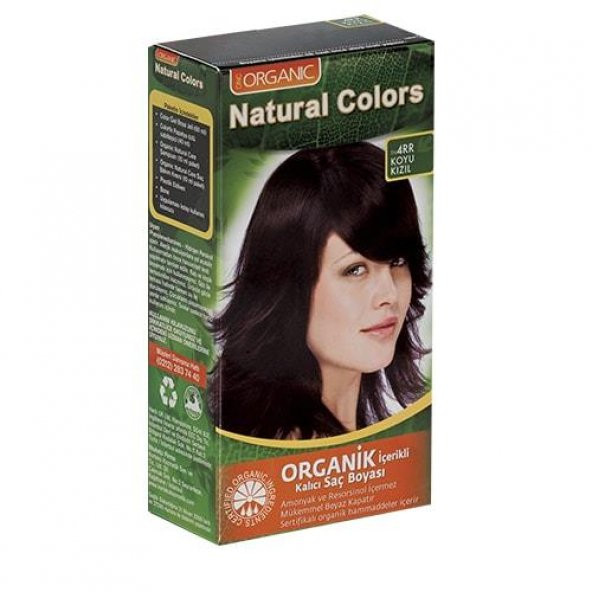 Organıc Natural Colors Saç Boyası  4rr Koyu Kızıl