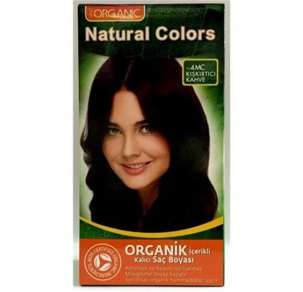 Organıc Natural Colors Saç Boyası  4mc Kışkırtıcı Kahve