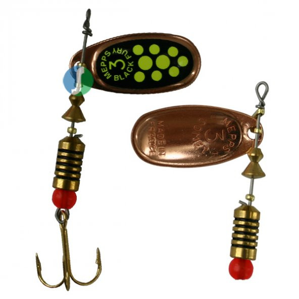 Mepps Black Fury Chartreuse Bakır-Yeşil No:2 ürün görseli