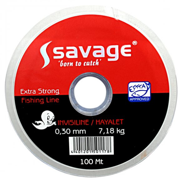 Hayalet Olta Misinası - 100 MT- Savage - 0,26 mm - Sazan, Yayın,Turna, Alabalık