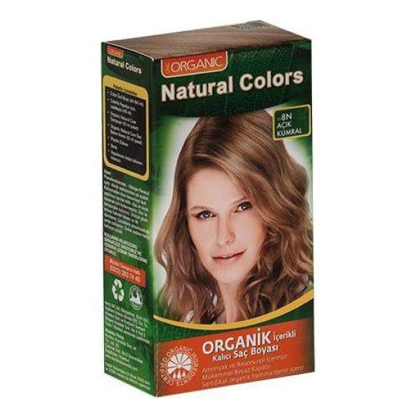 Organıc Natural Colors Saç Boyası  8n Açık Kumral