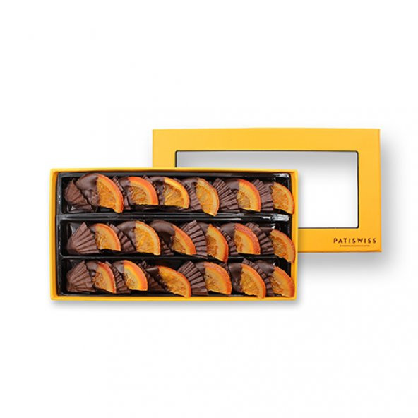 Patiswiss Bitter Çikolatalı Portakal Dilimi (166 g.) (Patiswiss Swiss Orange) (18 ADET)