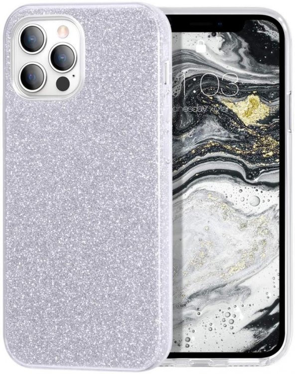 Apple iPhone 11 Pro Kılıf Zore Eni Parıldayan Taşlı Kılıf - 4