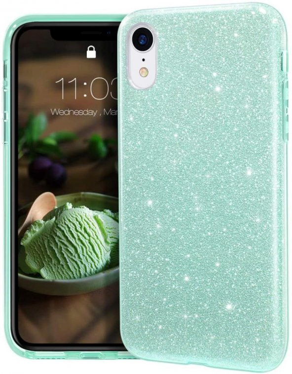 Apple iPhone XS Max 6.5 Kılıf ​​​Zore Eni Parıldayan Taşlı Kılıf - 3