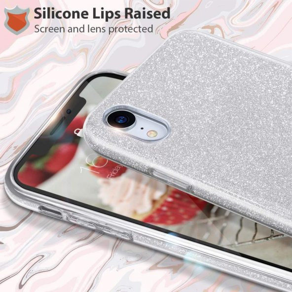 Apple iPhone XS Max 6.5 Kılıf ​​​Zore Eni Parıldayan Taşlı Kılıf - 5