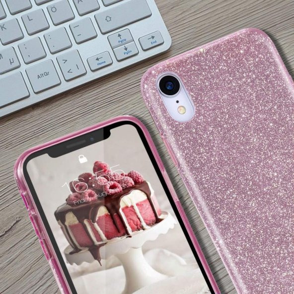 Apple iPhone XS Max 6.5 Kılıf ​​​Zore Eni Parıldayan Taşlı Kılıf - 8