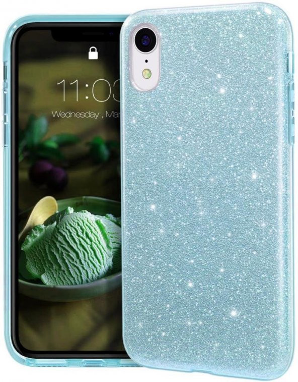 Apple iPhone XS Max 6.5 Kılıf ​​​Zore Eni Parıldayan Taşlı Kılıf - 9