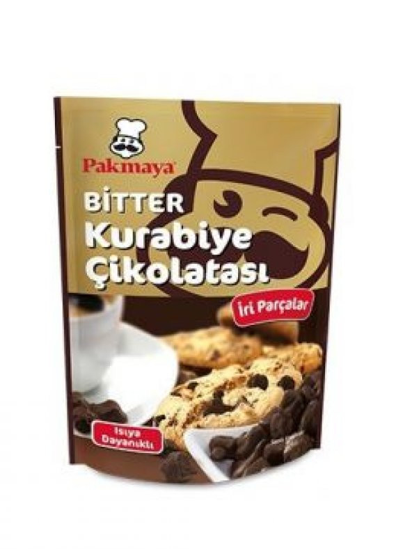 Pakmaya Kurabiye Çikolata Bitter 90 Gr